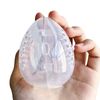 EliteKoopers 1Pcs Clear Egg Shape Sponge Stand Storage Case Makeup Blender Puff Holder Drying Box Makeup Sponge Holder