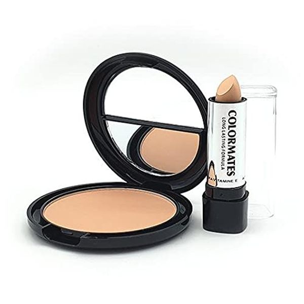 Colormates Pressed Powder with Concealer Natural Beige