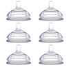 Comotomo Replacement Silicone Nipples, Fast Flow - 6 Pack