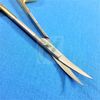 2 IRIS SURGICAL OPHTHALMIC SCISSORS STRAIGHT+CURVED W/ TUNGSTEN CARBIDE INSERTS