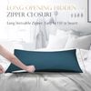 ELIBABA Cooling Bamboo Side Sleeper Pillowcase, King Size, 20x36 Inches, Teal