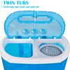 Compact lightweight Portable Washing Machine 10lbs Washer w/ Spin Cycle Dryer