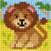 Orchidea Needlepoint Kit: My First Embroidery: Mini: Lion
