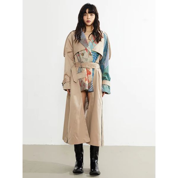 Draciey Printed Trench Coat - M