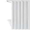 TRULY SOFT Everyday White Shower Curtain, Solid Color Themed, Oeko-TEX Certified