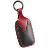 Smasol Smart Key Case, Genuine Leather, Stylish, New 4 Buttons, Black