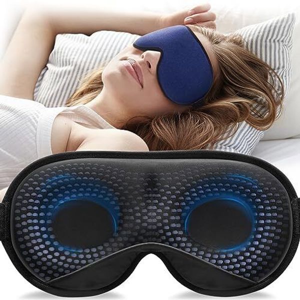 Weighted Sleep Mask, Women Men 3D Eye Mask Blocking Lights Sleeping Mask (4.2...