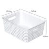Ponpong Plastic Weave Storage Baskets Organizer, Small Storage Basket, 6 Pack