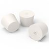 FunChem Solid Rubber Stoppers, (5 Pack) 8# White Tapered Lab Seal Rubber Stopper