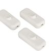 Torpedo Switch, 2.5Amp Inline Switch White for Small Appliance or Lamp Accepts 2 Core Flat Wire-4 Pack