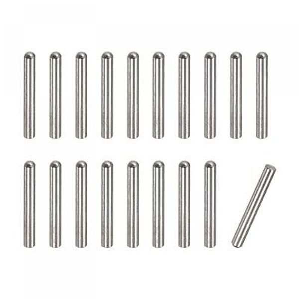 20Pcs 3mm x 20mm Dowel Pin Shelf Support Pegs 304 Stainless Steel Cylindrical...