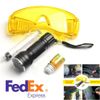 Car A/C Conditioning Leak Test Detector Kit UV Flashlight Glasses Dye Tool Kits