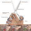 Hair Scissors Set Professional Stainless Steel Hair Cutting Scissors and Hairdressing Thinning Scissors for Home, Salon or Barbers Use