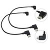 JRSHOME Upgraded 2 Pack Remote Controller Cables, 30cm Remote Controller Data Cable for DJI Mavic PRO AIR Drone Remote Controller RC to Type-C USB Phone
