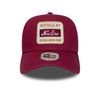 New Era Washed Patch E-Frame Cap Weinrot - One-Size