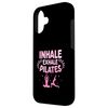 Hülle für iPhone 16 Einatmen Ausatmen Pilates Workout Übung