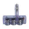 Procyon DL-33 Cigarette Lighter Socket, 3-Way USB 12/24V with Rainbow LED
