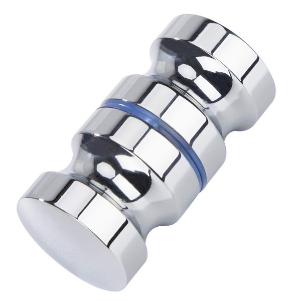 Shower Door Knob Round Back-to-Back Door Handle Aluminum Alloy Mirror Knob for Shower Glass Door Bathroom Sliding Door