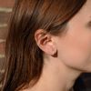 Philip Jones Sterling Silver Micro Thread Hoop Earrings