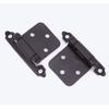 Brainerd 160-Degree Full Overlay Self-Closing Bronze Cabinet Hinge, (24-Pieces)