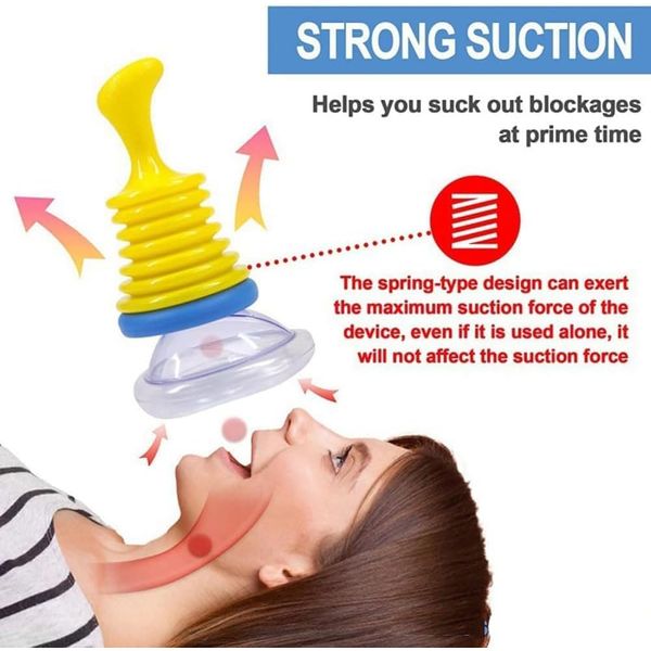 Suffocation Rescue Device Portable Choking Rescue Device for Kids & Adults - Quick First Aid Kit with Airway Suction and 2 Masks for Kids and Adults