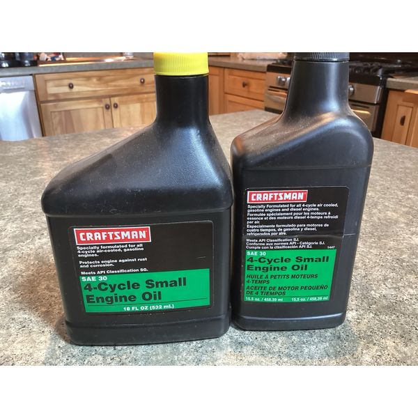 Craftsman 4-Cycle SAE 30 Small Engine Lawn Mower Oil  15.5oz & 18oz Bottles