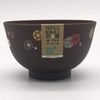 Miyamoto Sangyo Soup Bowl Wood Grain Medium Plum Pattern