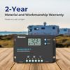 Renogy 10 Amp 12V/24V PWM Negative Ground Solar Charge Controller Compact Design
