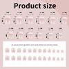 FrostyFlair Adhesive Nails, 24 Gradient False Nails, Press On Nails, Fake Nails