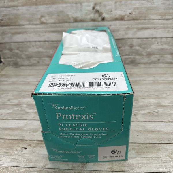 Dented Box Cardinal Health Protexis PI CLASSIC Surgical Glove Size 6.5 Exp: 9/25