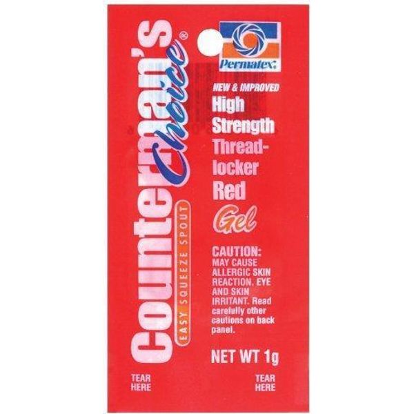 Permatex 09979 Counterman's Choice High Strength Red Gel Threadlocker (1 Gram)