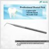 Dental Care Tool Explorer #6 to Remove Plaque and Tartar at Home Made of Stainless Steel with Precision Tips Knurled Handle Design for Firm Grip to Remove Teeth Stain Pet Oral Hygiene Care