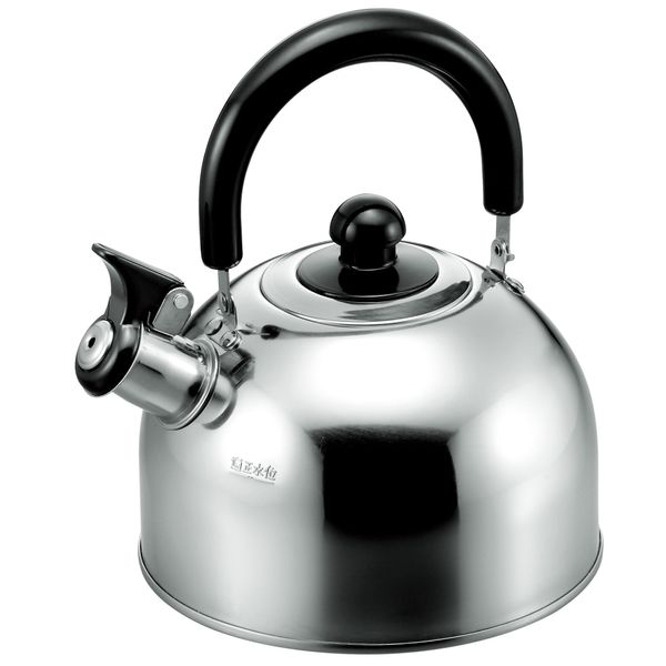 Hiro Show Stainless Steel Whistling Kettle Clair