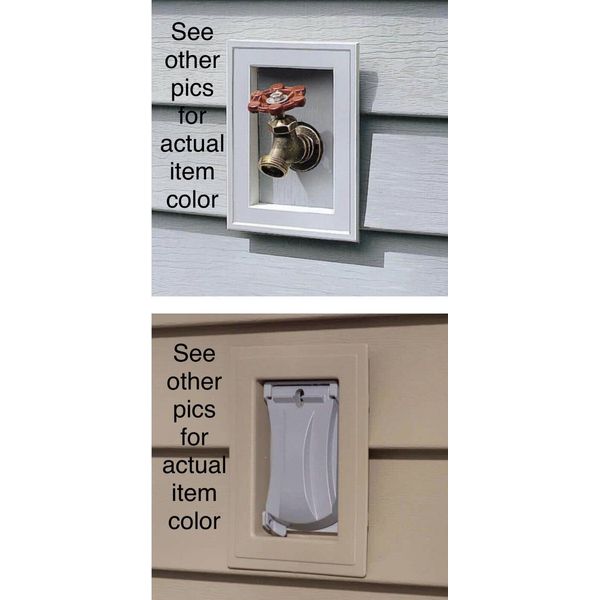 Charcoal Gray/Juniper Hose Bib Split Recess J-Block Vinyl Siding 3/4” Spigot 093