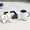 Go ask Your Father, Coffee, Tea, Drink Coaster (Square Ceramic Coaster)