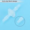 RATCHROLL 5pcs Plastic Hose Barb Fitting 1/16" Straight Barb Hose Connector Clear PP