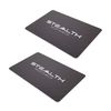 Stealth Shield RFID Blocking Card - Maximum Strength RF/NFC Blocker Device (Black (2 Pack))