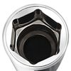 sourcing map 2 Pcs 1/4 Inch Drive 7mm 6-Point Deep Socket, Metric, Cr-V