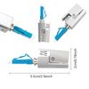 fyboptwu LC UPC Square Fiber Optic Coupler Adapter - Single Mode Compatible, High Precision Bare Connector for Server Rack, Data Center & Network Equipment