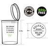 150 Bubblegum Vials - 30 DRAM Pop Top Bottle - Smell Proof Containers