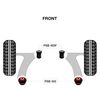 PSB Bushings - Front Lower Arm Polyurethane Bushing Kit - Compatible With Toyota Auris 2006 - 2018
