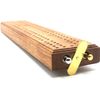 Hardwood British cribbage board - 24cm (9")