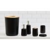 iDesign Ceramic Earth Collection Bar Soap Dish, Matte Black