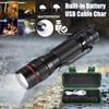 High Power 350000LM Super Bright LED Tactical Torch Rechargeable Mini Flashlight