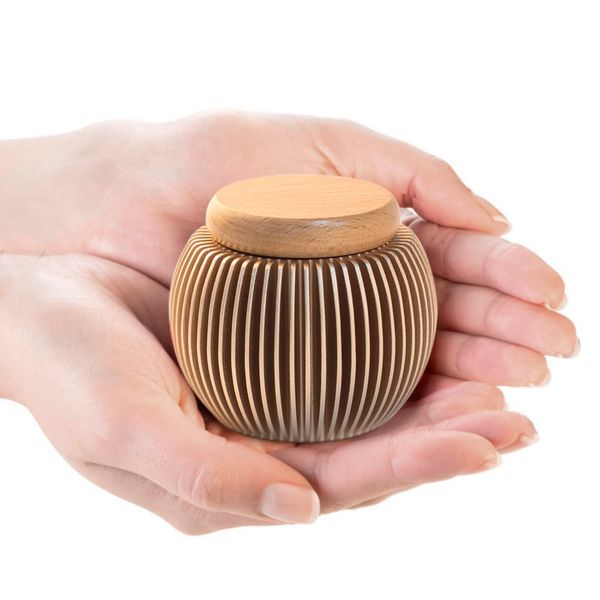 iwoohome (Mini Urn Can Be Casually Placed on a Buddhist Altar) Feel Close to Your Hand Cremation Urn Urn Turtle Shape Keepsake Compact Small Memorial Urn Mini Size Urn Pet Capsule Divine Bone Urn