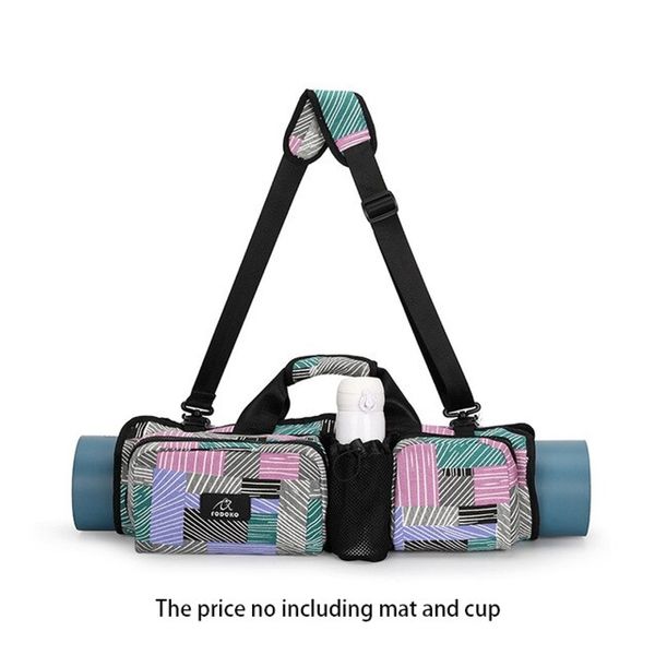 Portable Yoga Mat Bag Women Bag Girls Body Fitness Gym Waterproof Big Travel Yoga Mat With Strap, Style 01