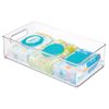 Clear Plastic Storage Bin with Handles for Pantry Refrigerator Organization 8...