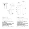 AC/DC Current Clamp Meter Mini Multifunctional BNC Connector Anti Interference Current Sensor for Electrical Testing ETCR035AD