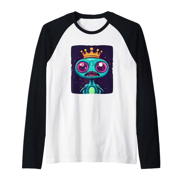 Gekröntes Alien-Lachen für Cosmic Dreamers Raglan