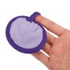 VOCOSTE Soft Flannel Pads Reusable Makeup Remover Eco Pads Facial Makeup Cleansing for Most Skin Types 3 Pcs Lavender Purple